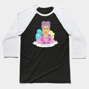 Frida kahlo artist feminist hawaiian kawaii pastel print Baseball T-Shirt